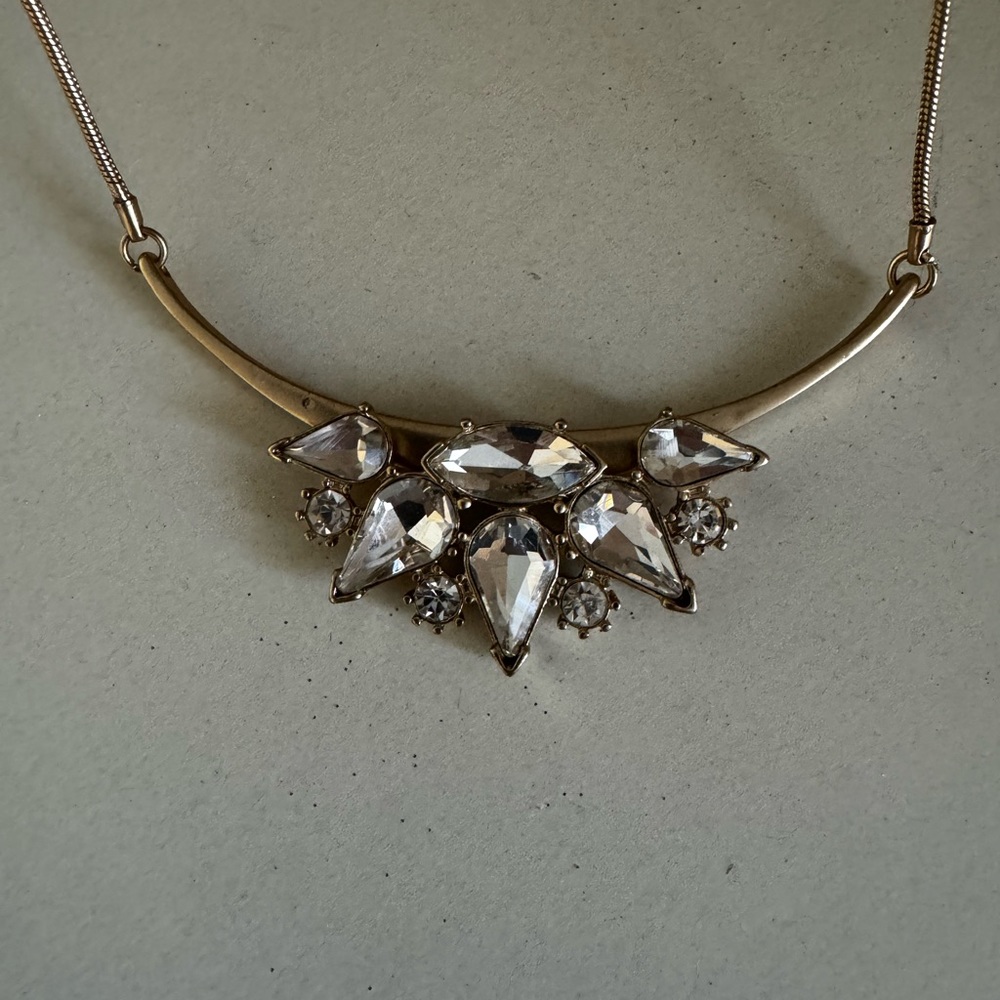 Banana Republic statement rhinestone necklace